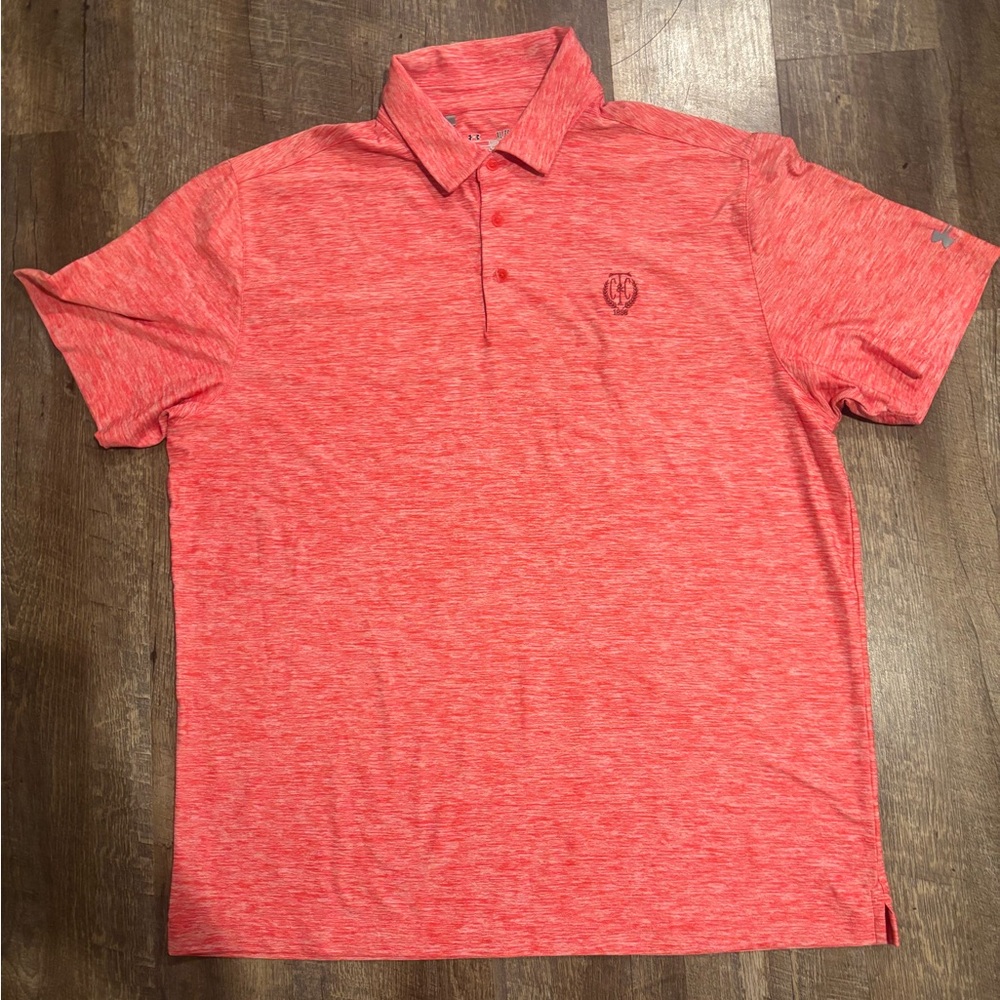 Under Armour Coral Heather Polo Shirt